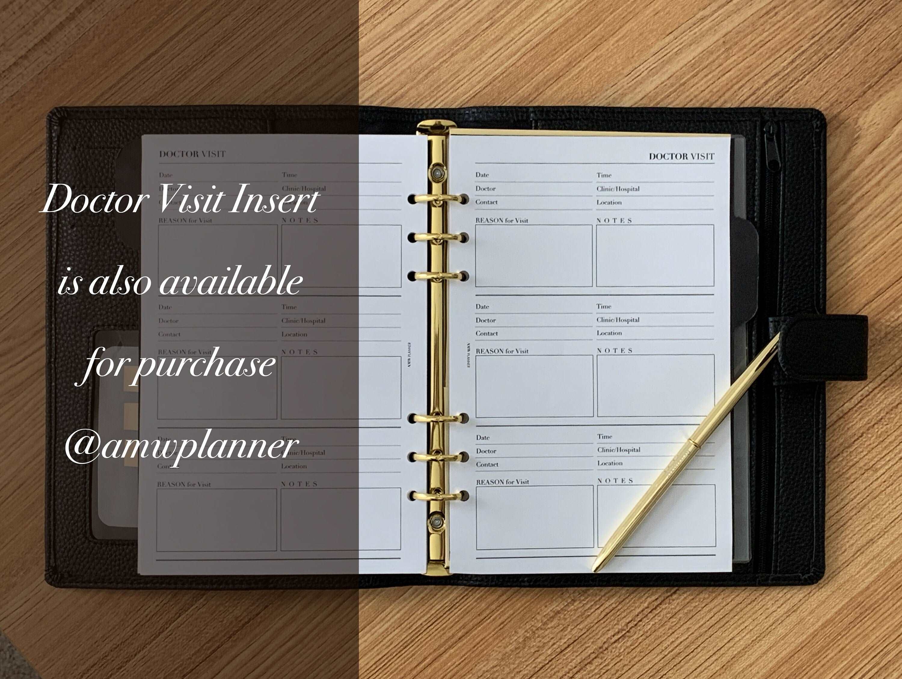 Medicines & Supplements Planner Inserts