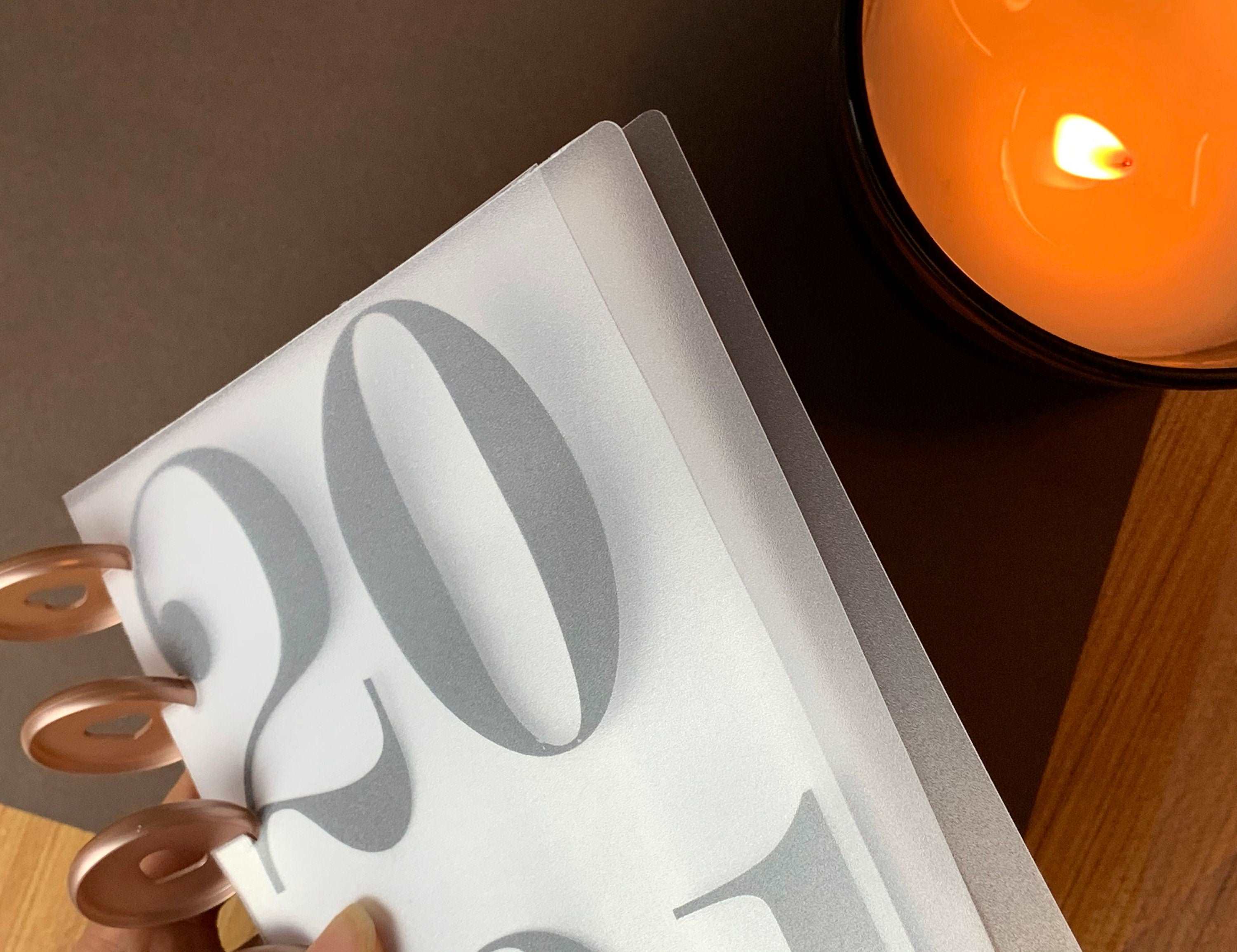 Frosted Plastic Disc-bound Cover