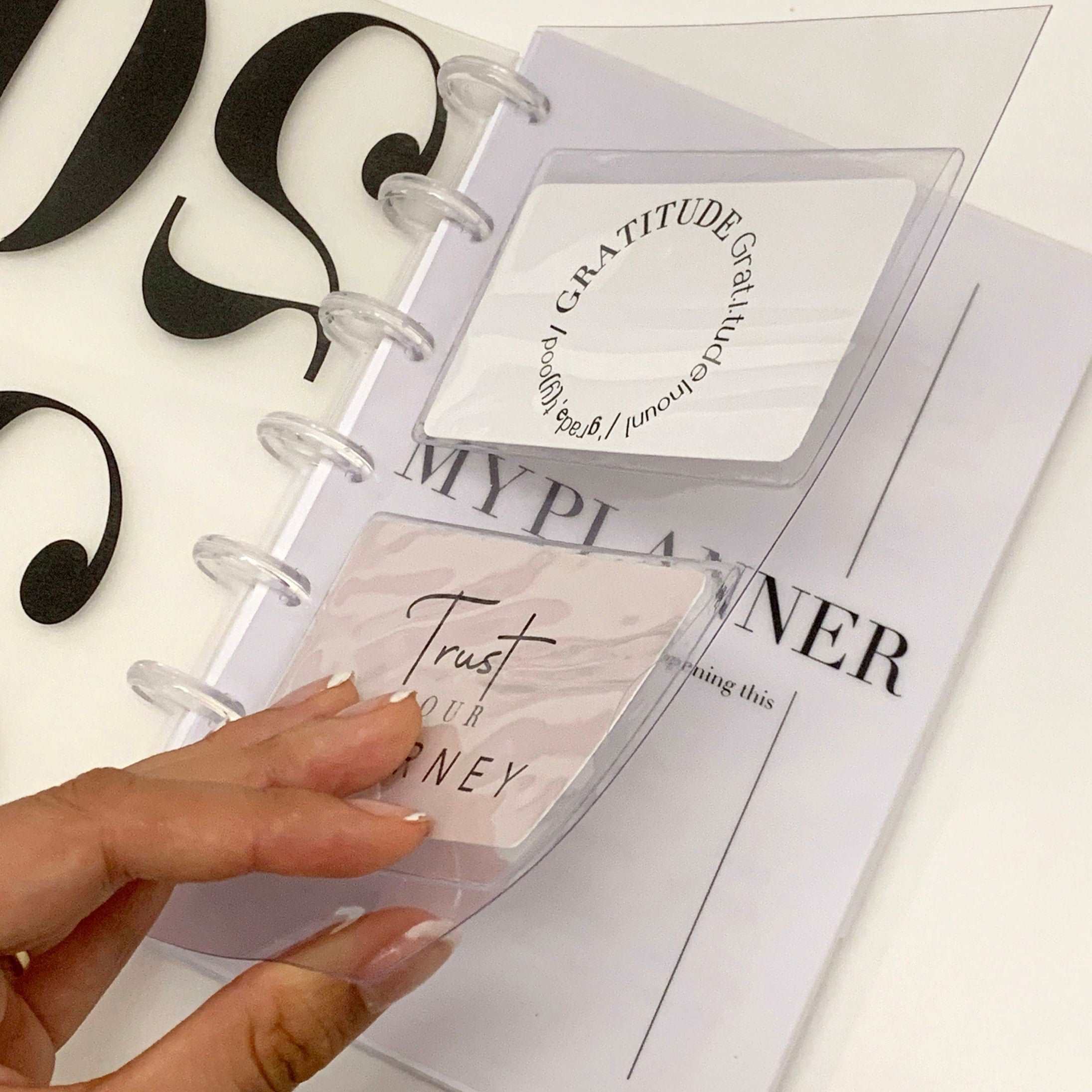 Clear Card Holder with 2 Pockets