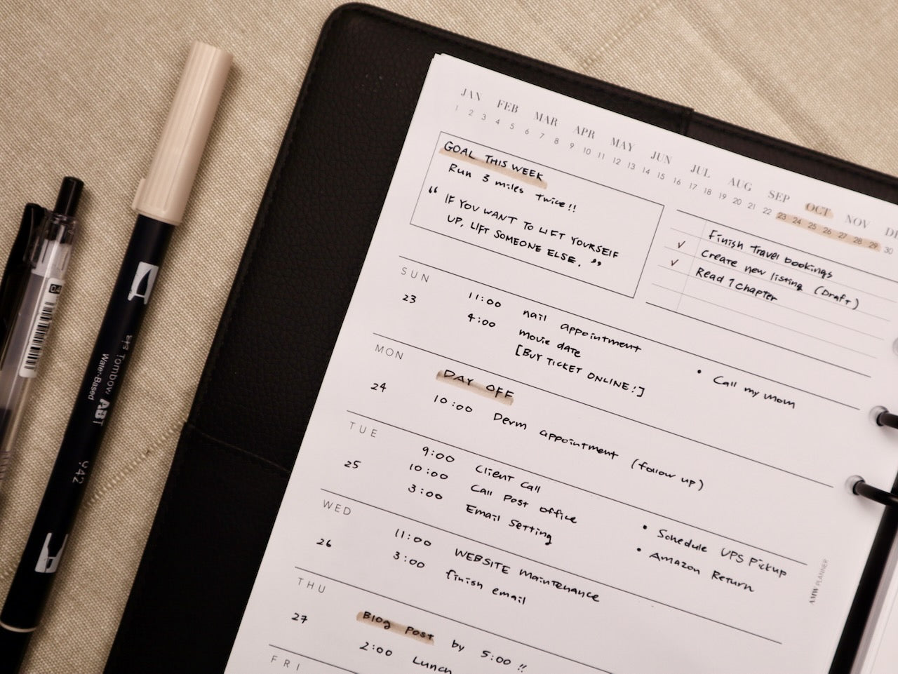 Weekly Planner On One Page Style.2